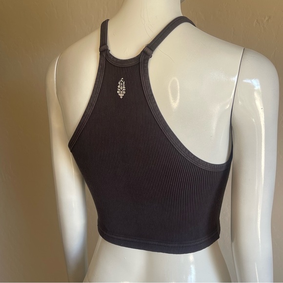NWOT black free people ribbed crop tank - Picture 3 of 11